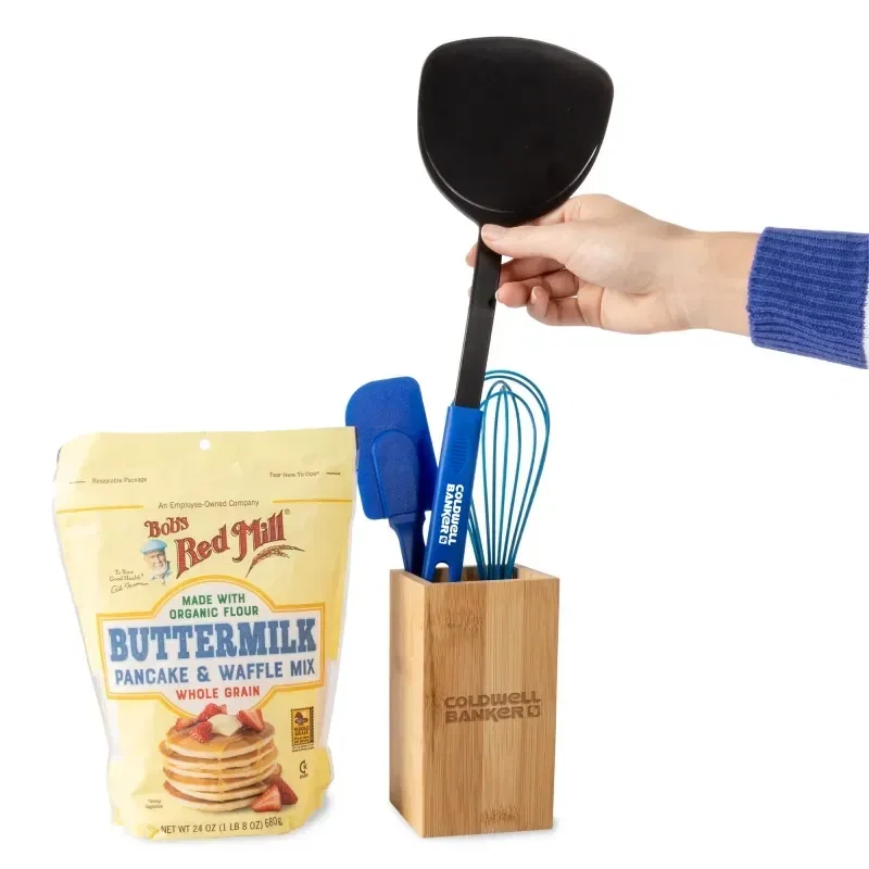 Perfect Pancakes Gift Set held in hand