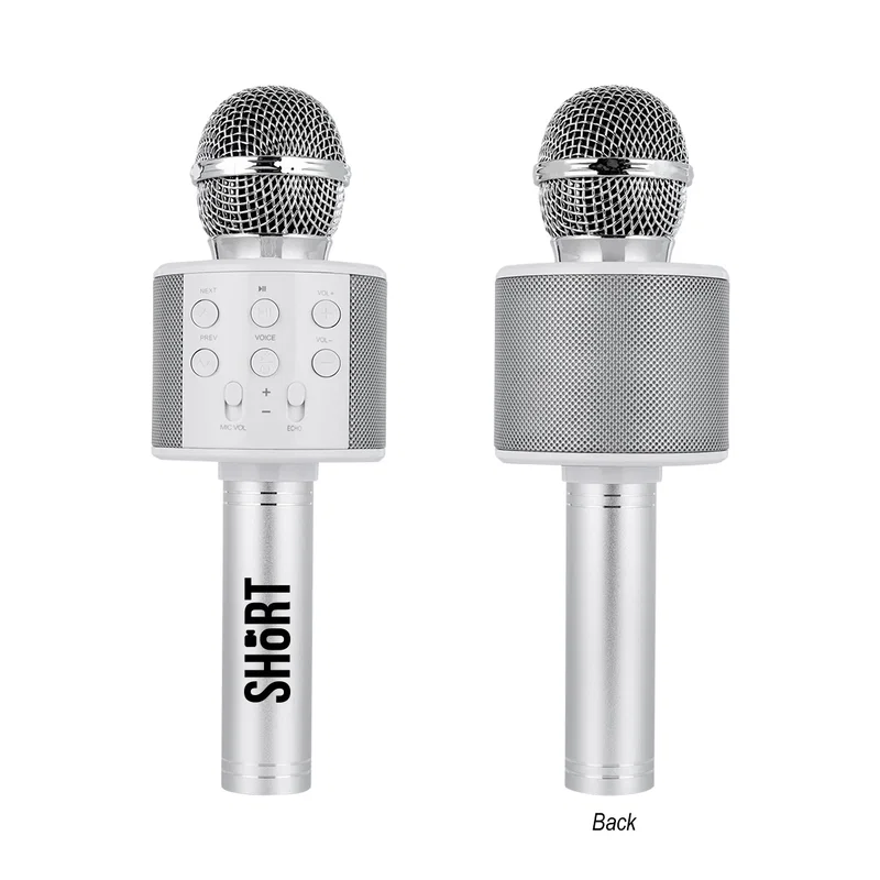 Mesh grille head at the top of the microphone