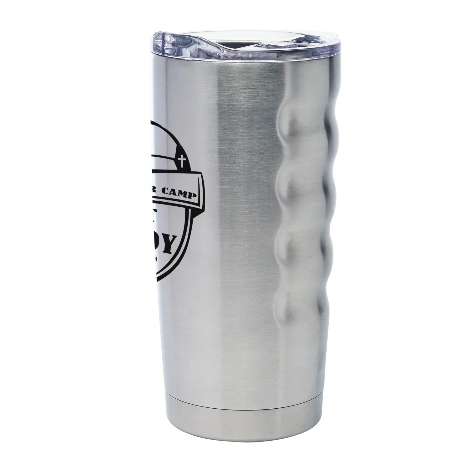 Perfect Temp 20 oz. Grip Stainless Vacuum Tumbler — Silver — view 2