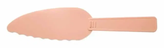 Perfection Cake & Dessert Server. Impact styrene cake and dessert server with serrated edge for bakery events, view 2