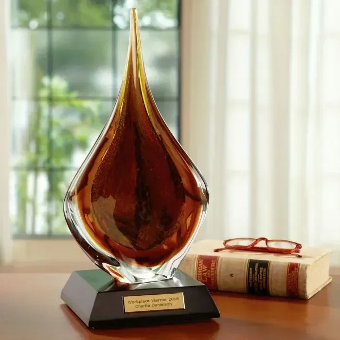 Custom Persiana Art Glass Award β view 1