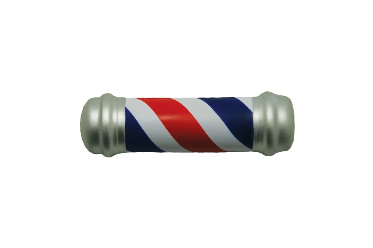 Personalized Barber Pole Stress Reliever — view 2