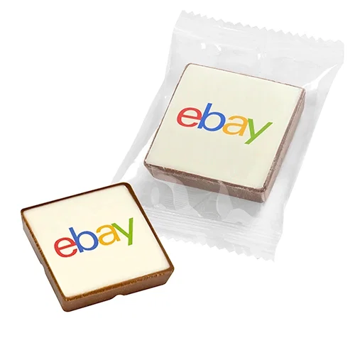 Personalized Belgian Chocolate Square Bites