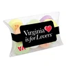 Personalized Conversation Heart Pillowcase in Clear