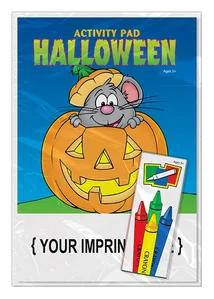 Personalized Halloween Trick-or-Treat Kids Activity Pad - Free Ship