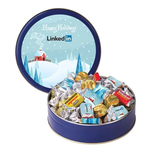 Personalized Holiday HERSHEY'S® Mix Tin — view 2