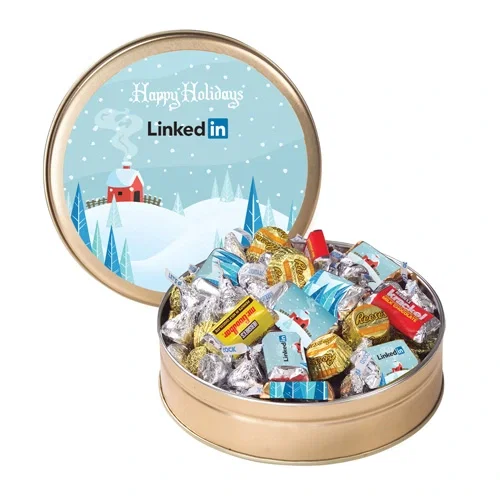 Personalized Holiday HERSHEY'S® Mix Tin — view 3