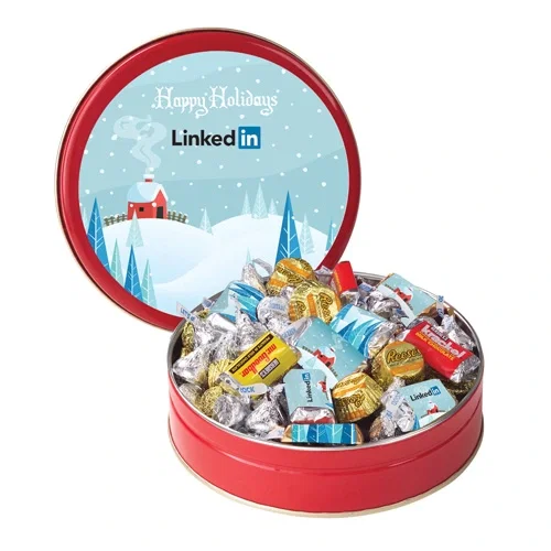 Personalized Holiday HERSHEY'S® Mix Tin — view 4