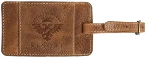 Personalized Leather Luggage Tag