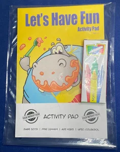 Personalized Letโs Have Fun Childrenโs Activity Pad