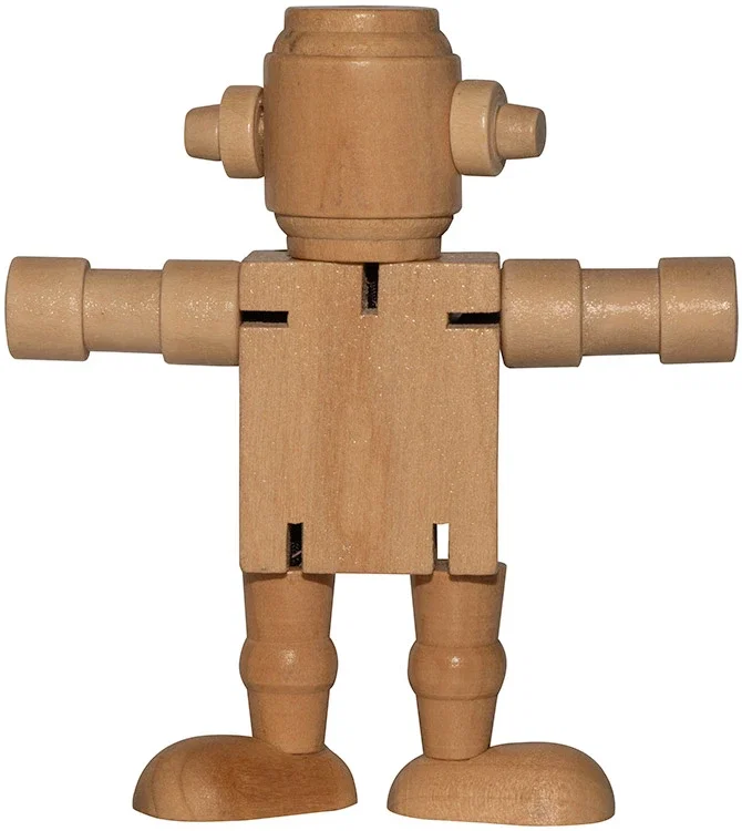 Personalized Mini Wood Robot — view 2