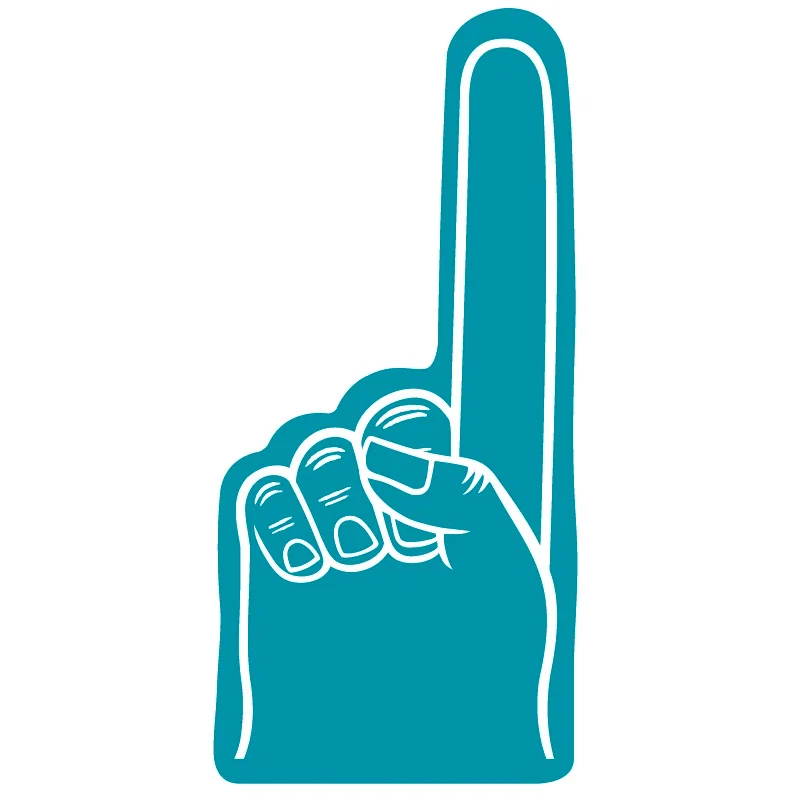 Personalized Number #1 Foam Finger 16" — view 10