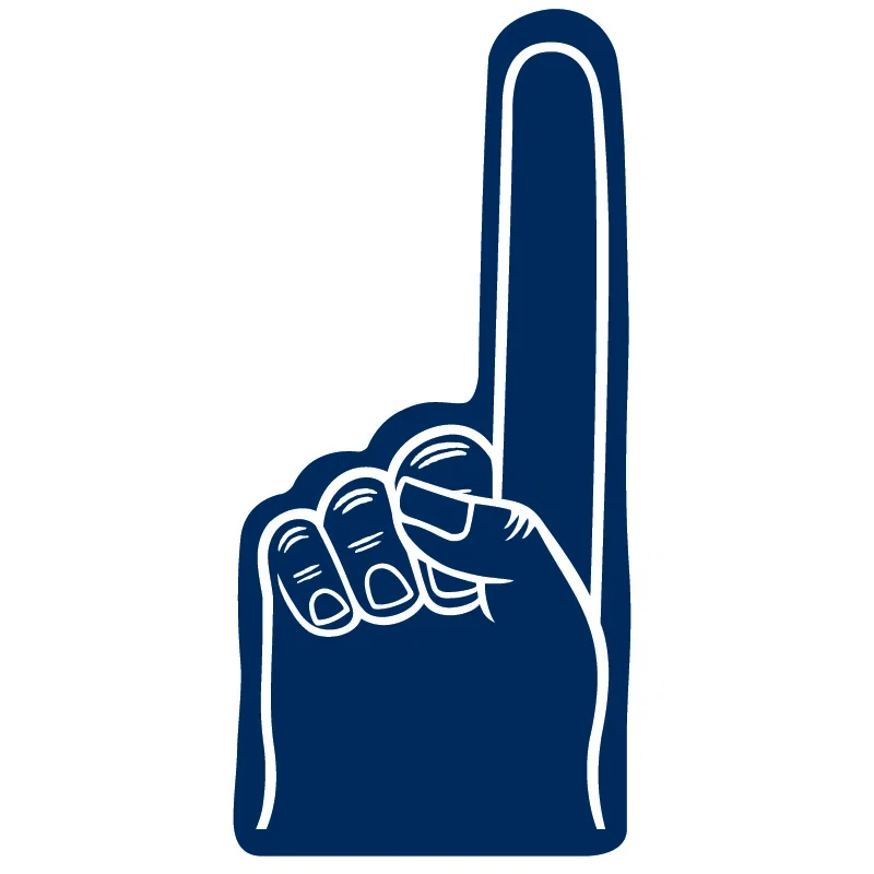 Personalized Number #1 Foam Finger 16" — view 11