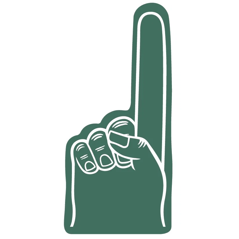 Personalized Number #1 Foam Finger 16" — view 13