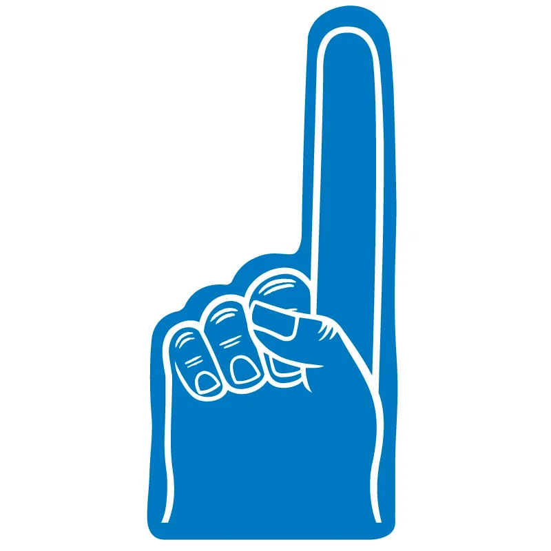 Personalized Number #1 Foam Finger 16" — view 4