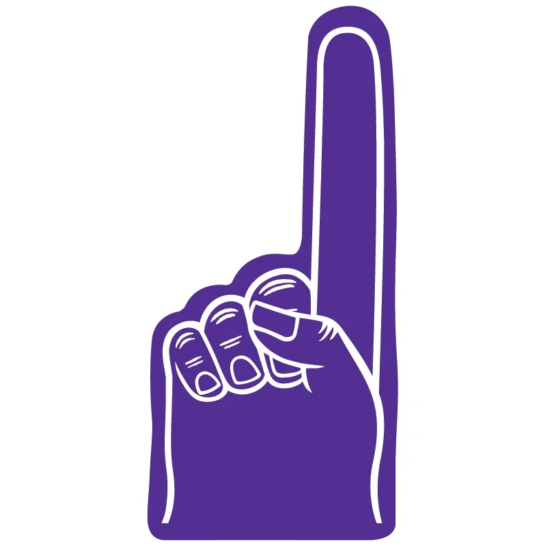 Personalized Number #1 Foam Finger 16" — view 7