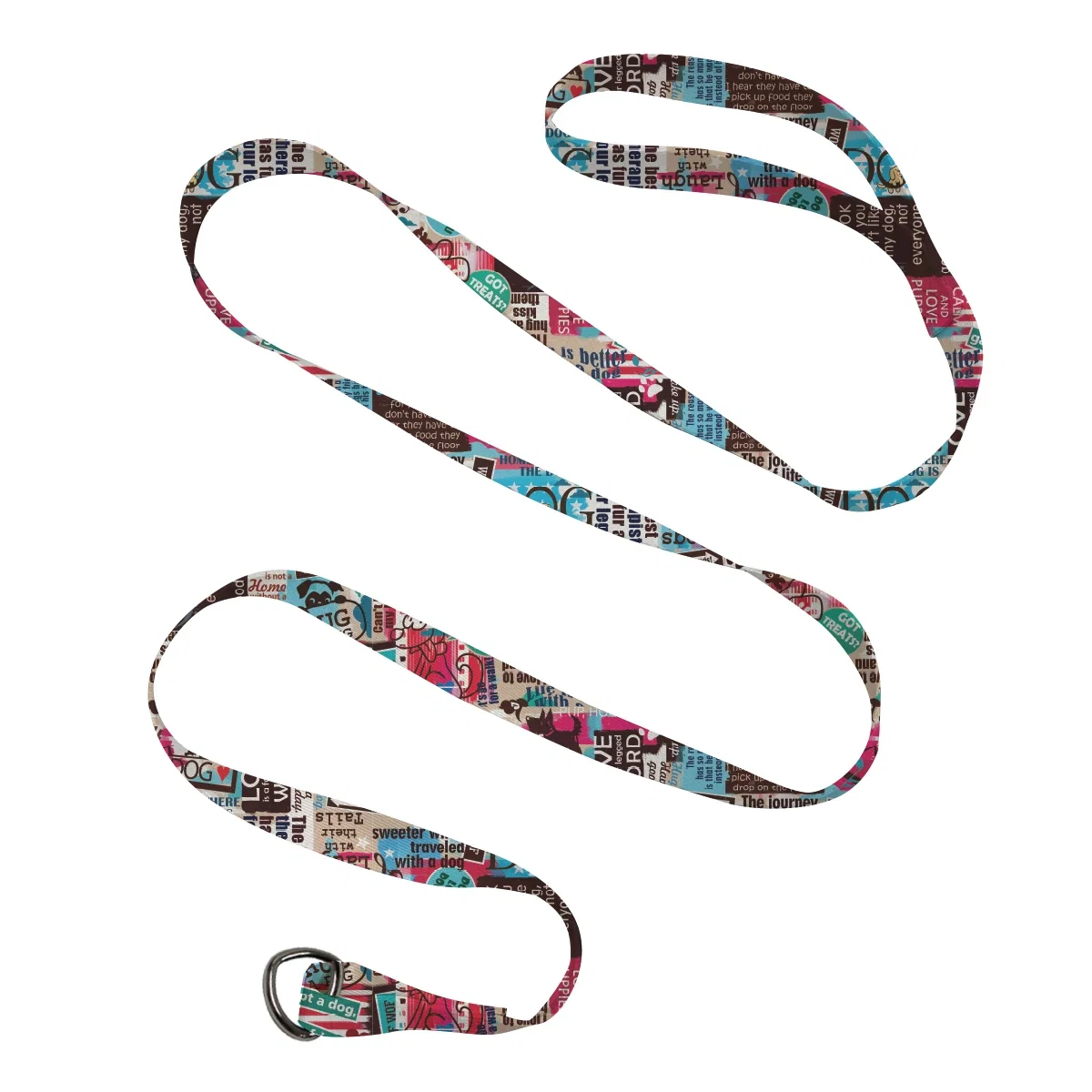 Three quarter inch wide strap laid out straight