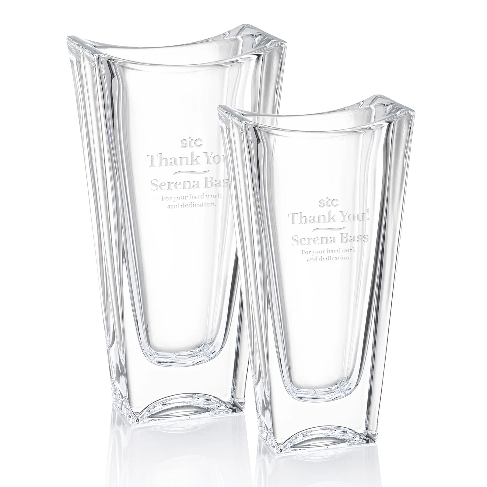Personalized Crystal Vase with Unique Design