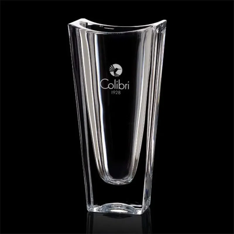 Personalized Crystal Vase with Unique Design β view 1