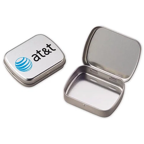 Petite Rectangular Hinged Tin Box — view 2