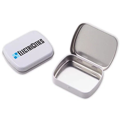Petite Rectangular Hinged Tin Box — view 3