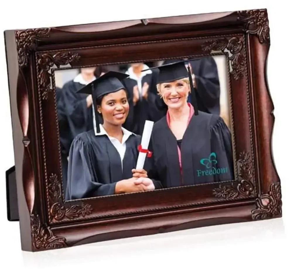 Elegant Roroco Inspired Custom Petunia Picture Frame — view 2