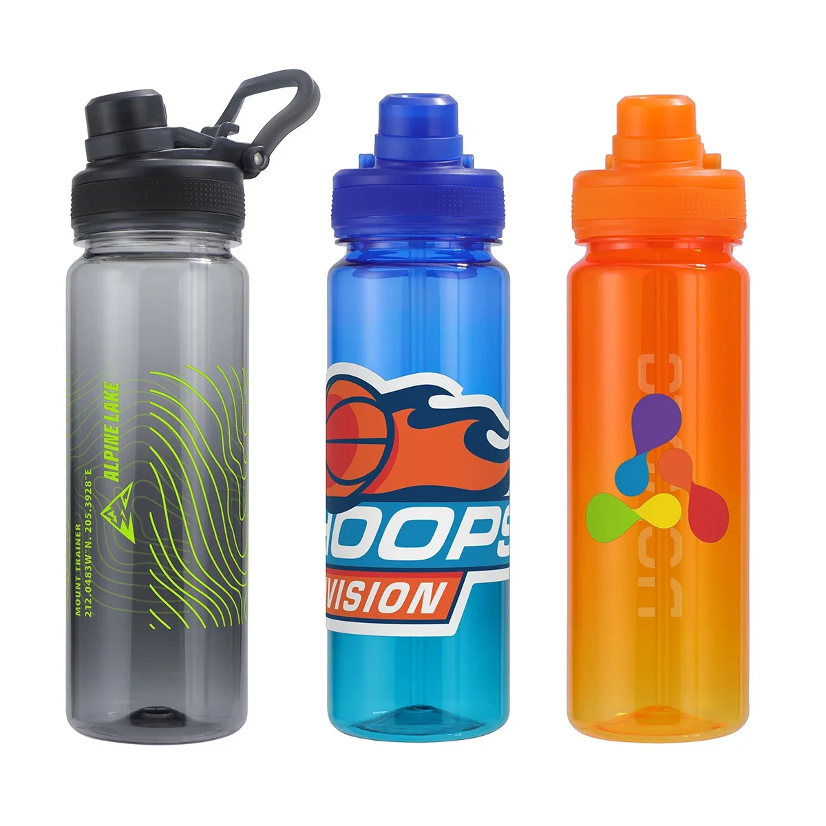 Custom Phantom 24 oz Tritan Renew Bottle, front view of the branded reusable bottle