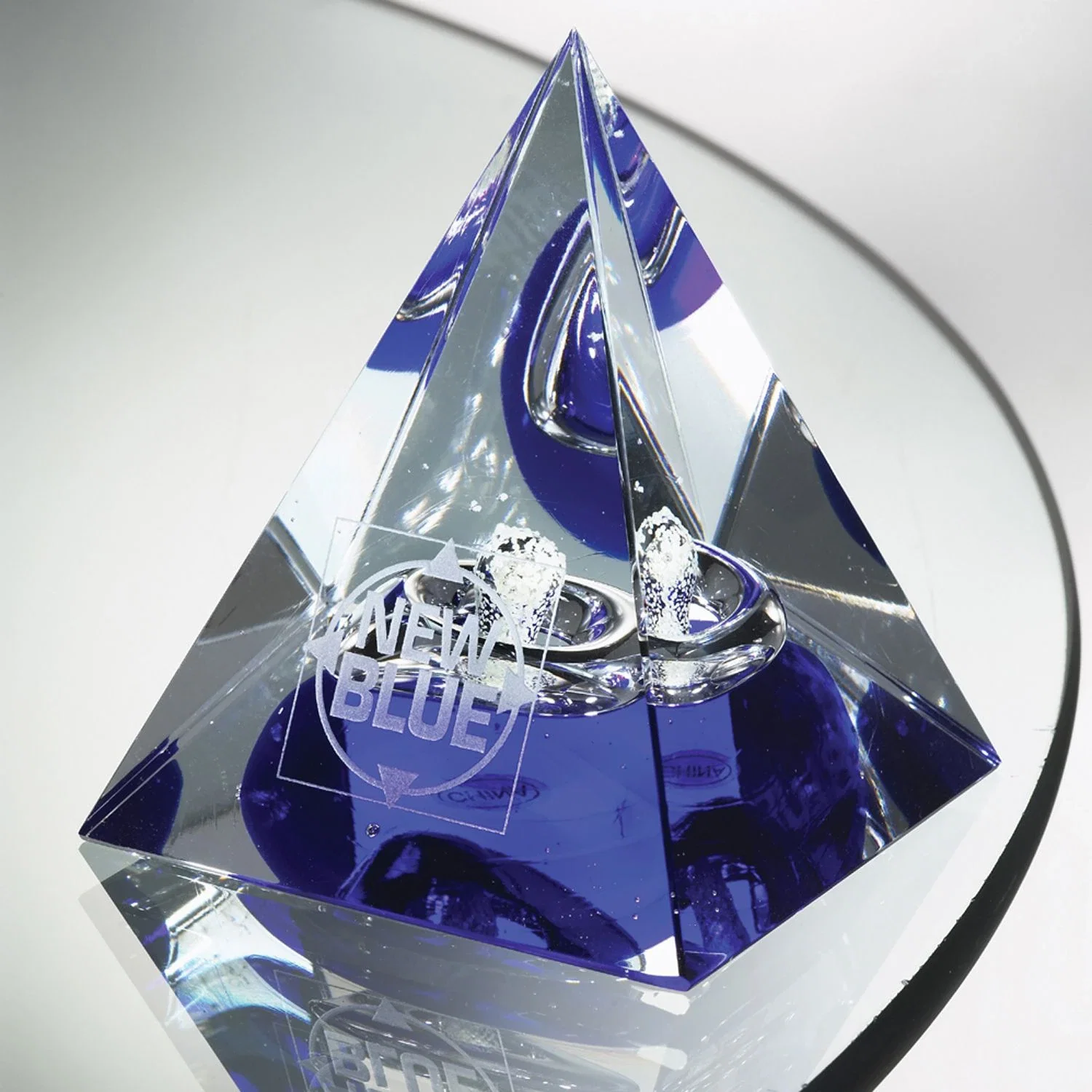 Custom Pharaoh — Clear / Blue — view 2