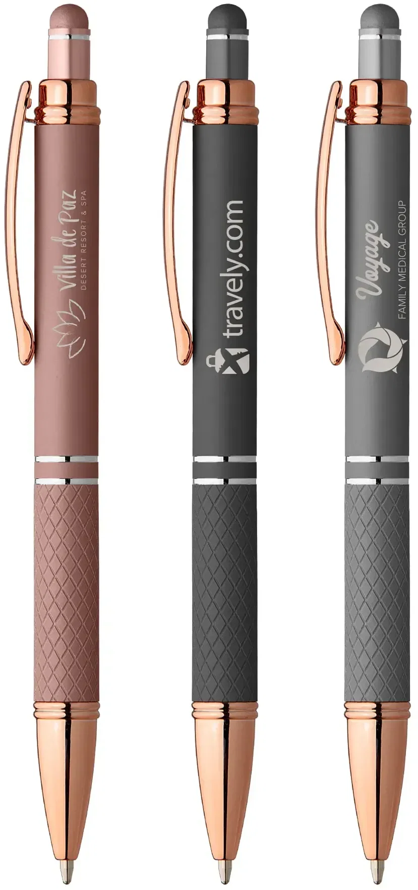 Phoenix Softy Rose Gold Metallic Pen w/ Stylus