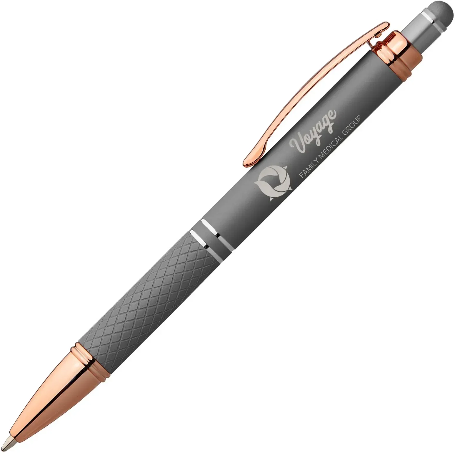 Phoenix Softy Rose Gold Metallic Pen w/ Stylus  — view 4