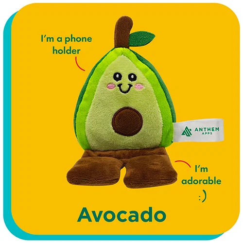 Phone Pals promotional logo plush phone stand, second character style