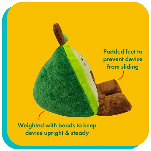 Phone Pals branded weighted phone holder, third plush style