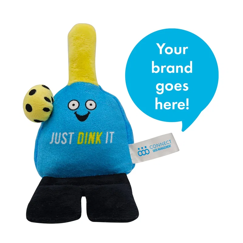 Phone Pals custom plush phone stand cradling a phone upright