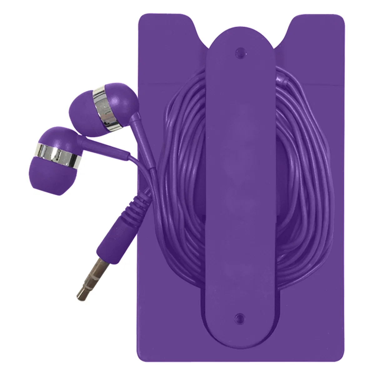Earbuds removed and resting beside the empty sleeve