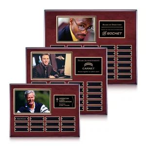 Photo Perpetual Plaque on Piano Finish Wood, 12x15 In Max