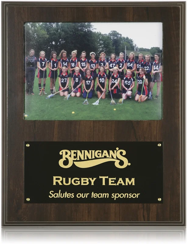 Photo Plaque - Walnut Finish — view 1