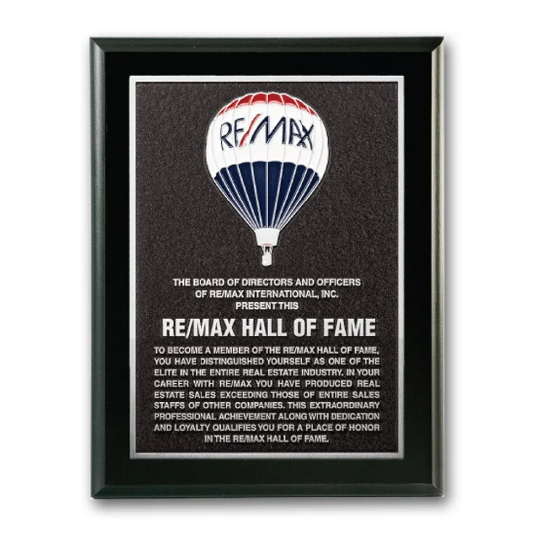 Custom Ebony Piano Finish Photocast Relief Plaque for employee recognition