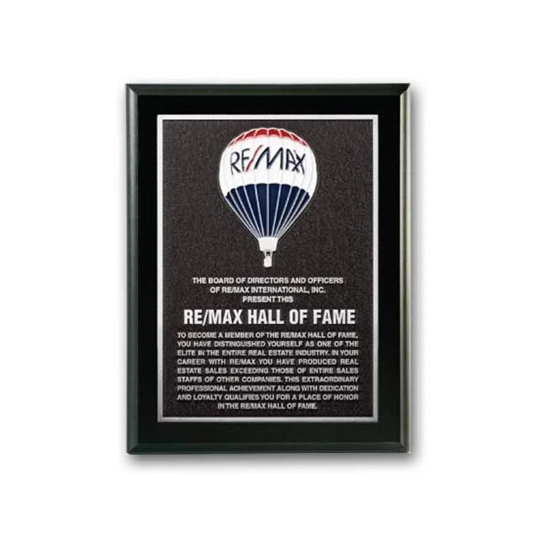 Custom Ebony Piano Finish Photocast Relief Plaque for corporate award ceremonies