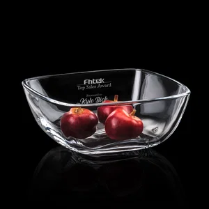 Lead Free Crystalline Bowl Award, Rounded Modern Profile