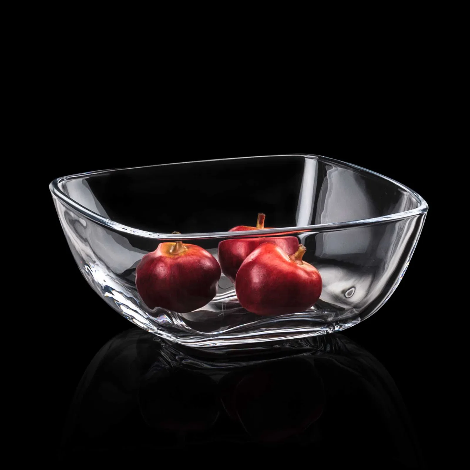 Custom Lead Free Crystalline Bowl Award, Rounded Modern Profile for sales achievement awards