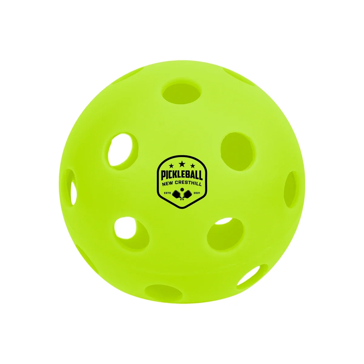 Ball measured at roughly two and three quarter inches across