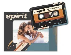 Cassette Punch Out Picture Frame Magnet, 4.06" x 5.56", Full-Color Imprint
