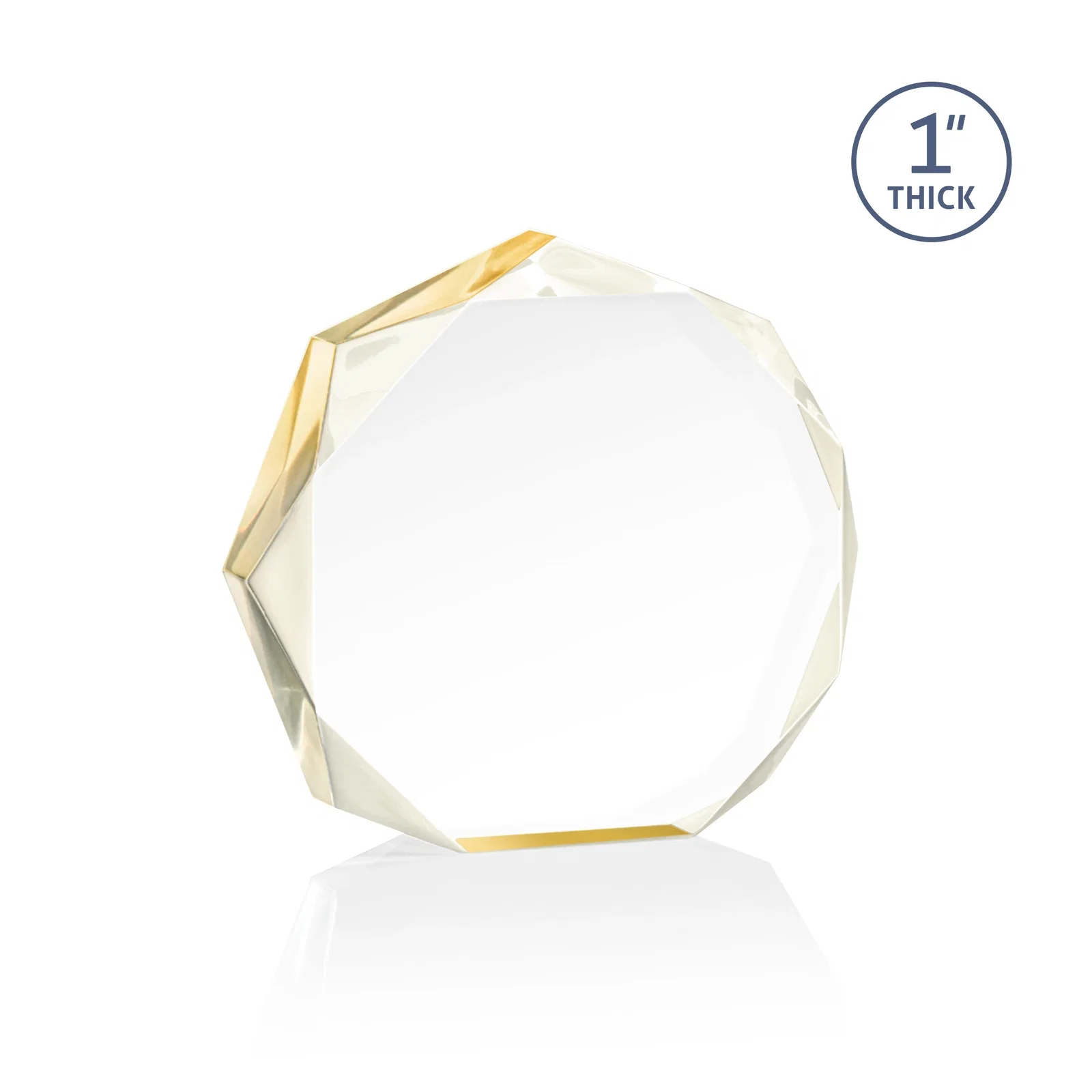 Promotional Acrylic Award With Recessed-Bevel Gemstone Facets for dealer and partner awards