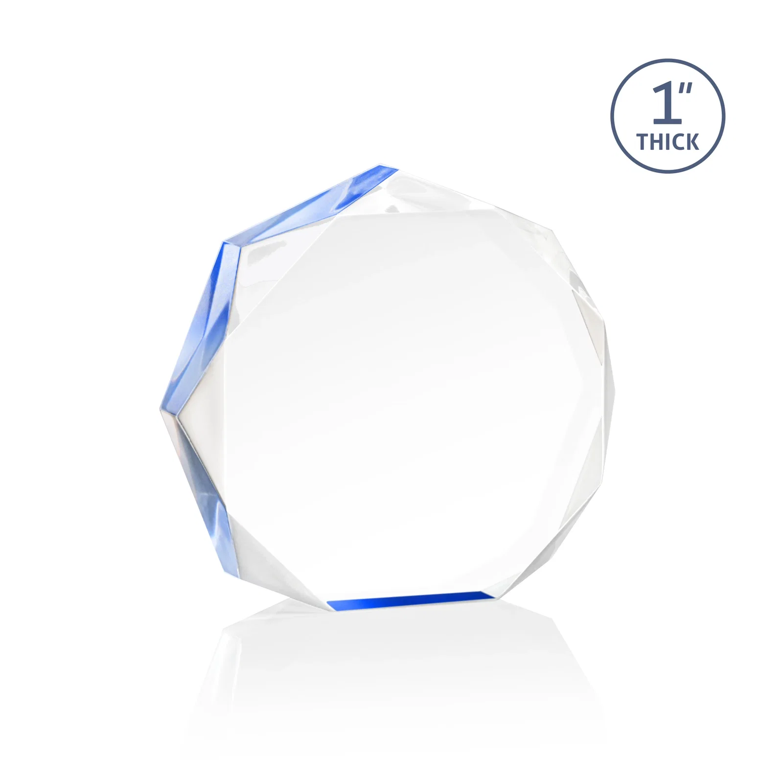 Branded Acrylic Award With Recessed-Bevel Gemstone Facets for service anniversary gifts