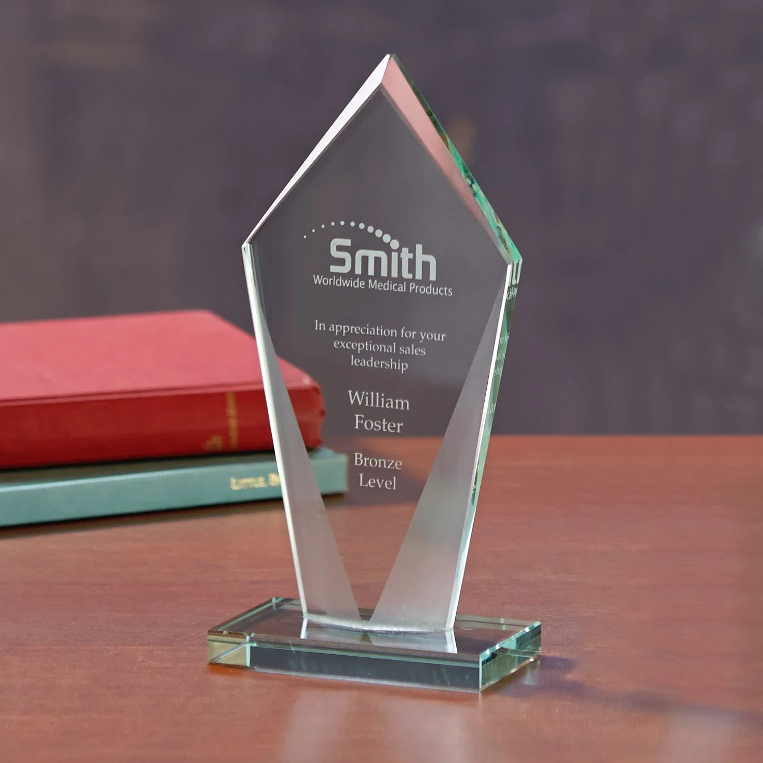 Personalized Pierce Award - Small — Clear — view 2