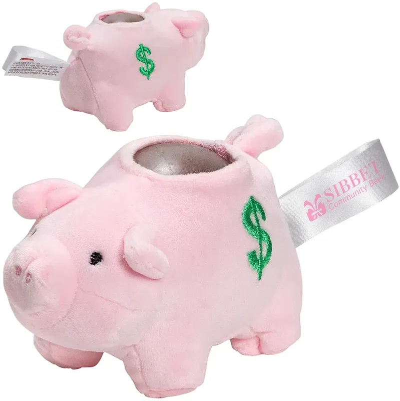 Stress Busters plush squeeze toy with custom logo, soft branded gel-bead sensory ball, style 13