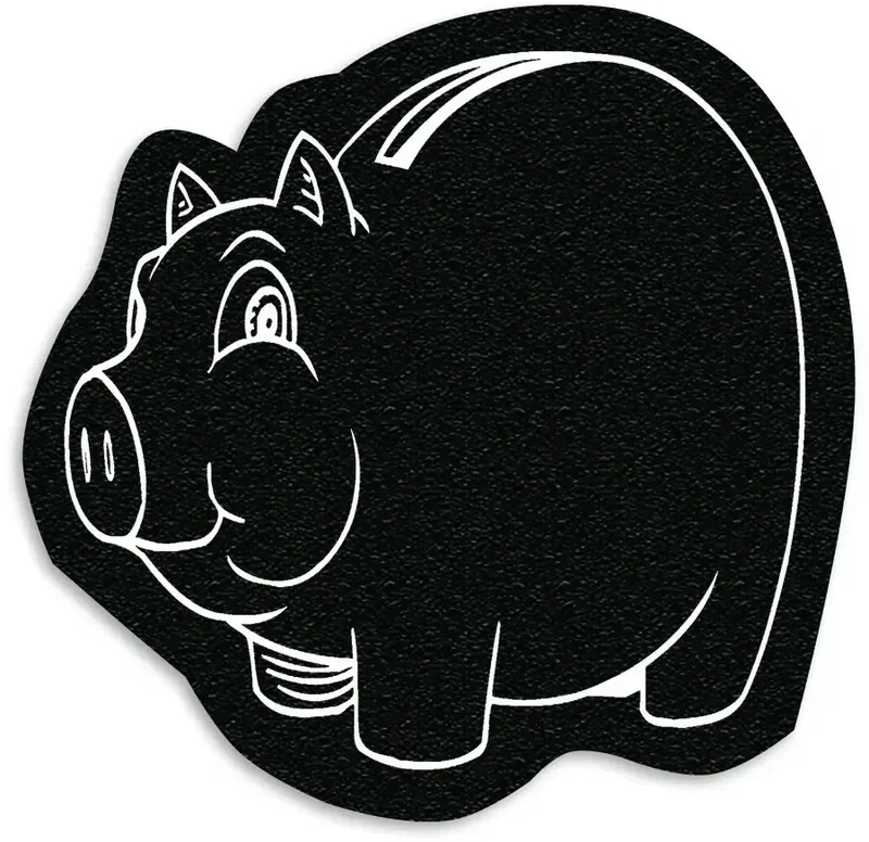 Piggy Jar Opener. Pig-shaped natural rubber jar opener for banking and money-saving giveaways, view 15