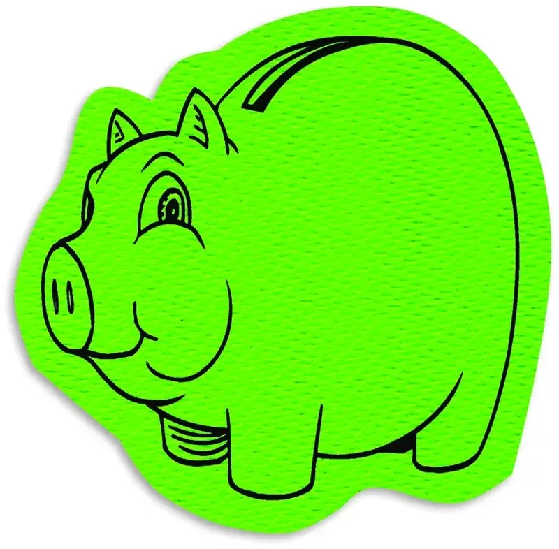 Piggy Jar Opener. Pig-shaped natural rubber jar opener for banking and money-saving giveaways, view 6