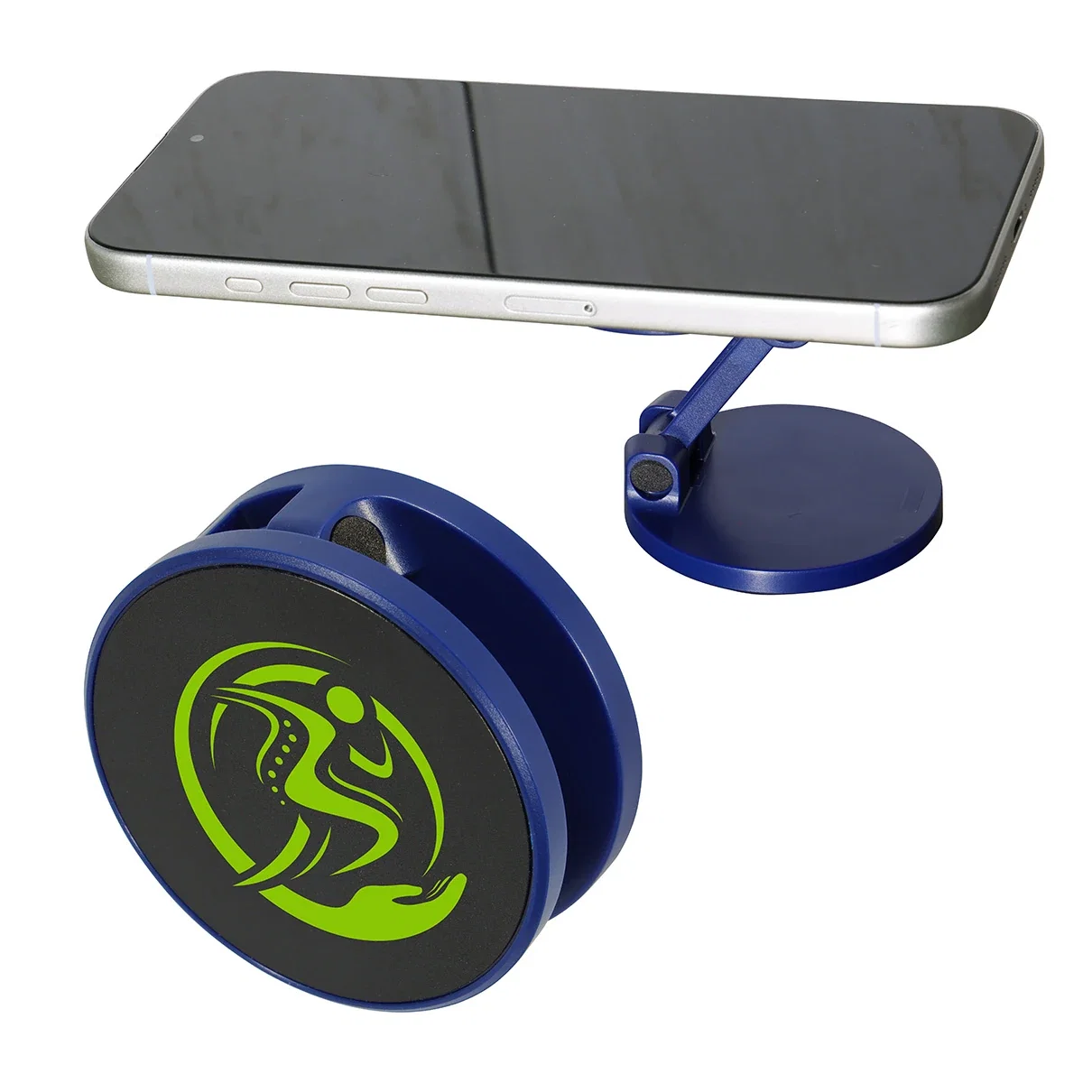Close-up of the Pillar Magnetic Collapsible Phone Stand's magnetic base