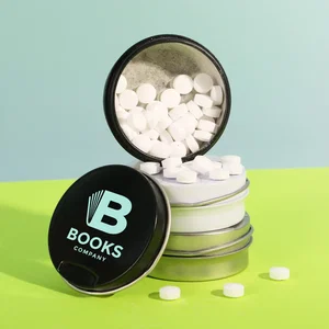 Sugar-Free Peppermint Mints, Metal Pocket Tin